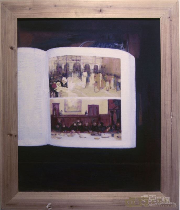 刘焱 《书中的世界》系列 5 60×50cm  布面油画 2013年