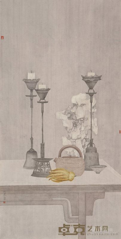 黄旭东 清供 66X132cm 2015