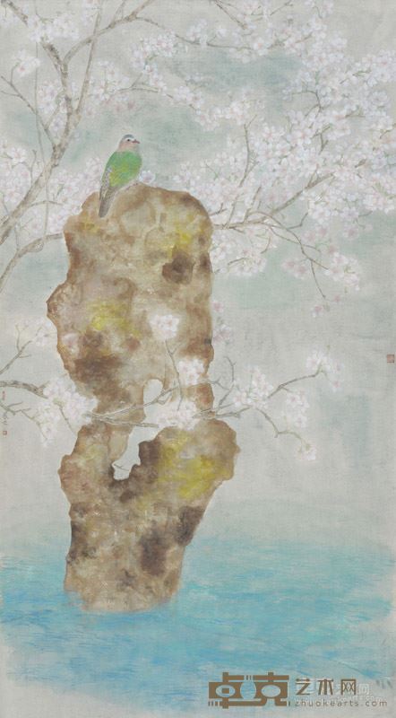 王展 留我花间住系列3  93X176cm  2016