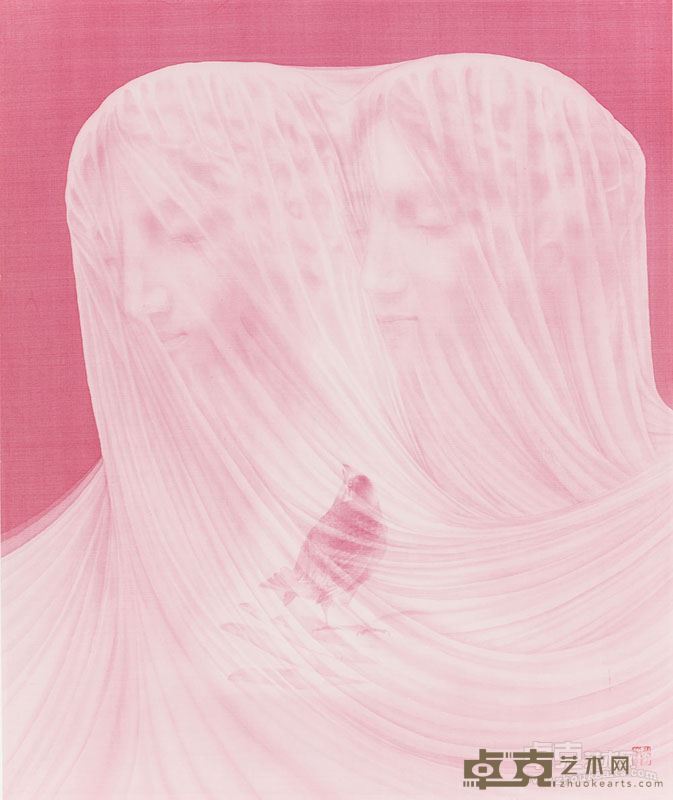 赵东 《见▪不见》绢本 45x55cm 2015