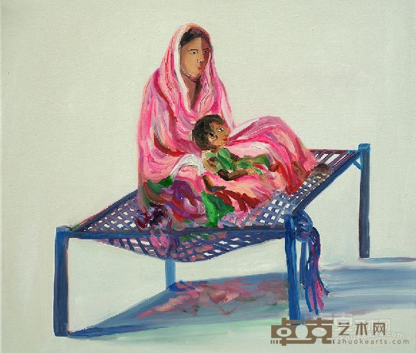 付玲红 《圣母》布面油画 2016年