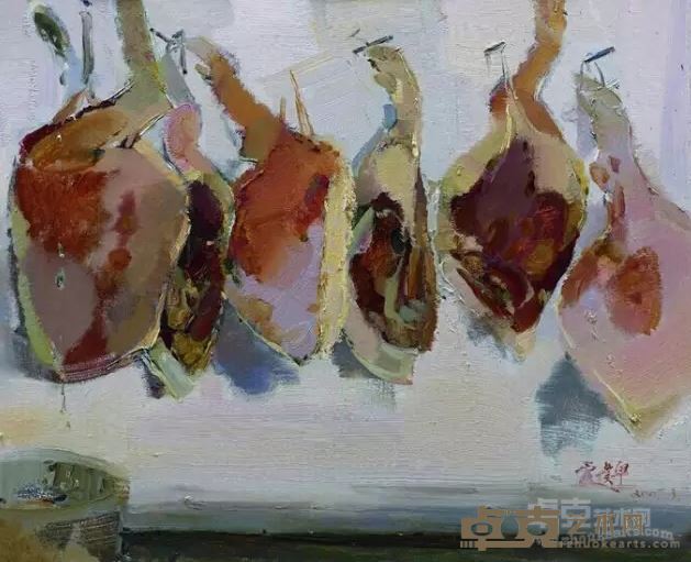 《 腊肉 》 85X65CM 2007年