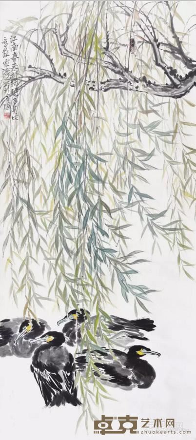 江南春景 李家涛 212*94cm
