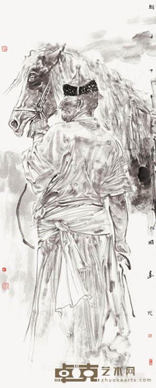 《骑士》 安玉民 140×67cm