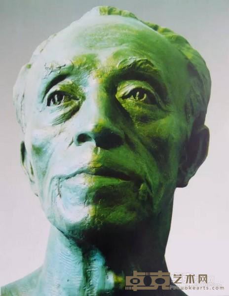 《肖像写生》 李学斌 45x28x68cm 1998年