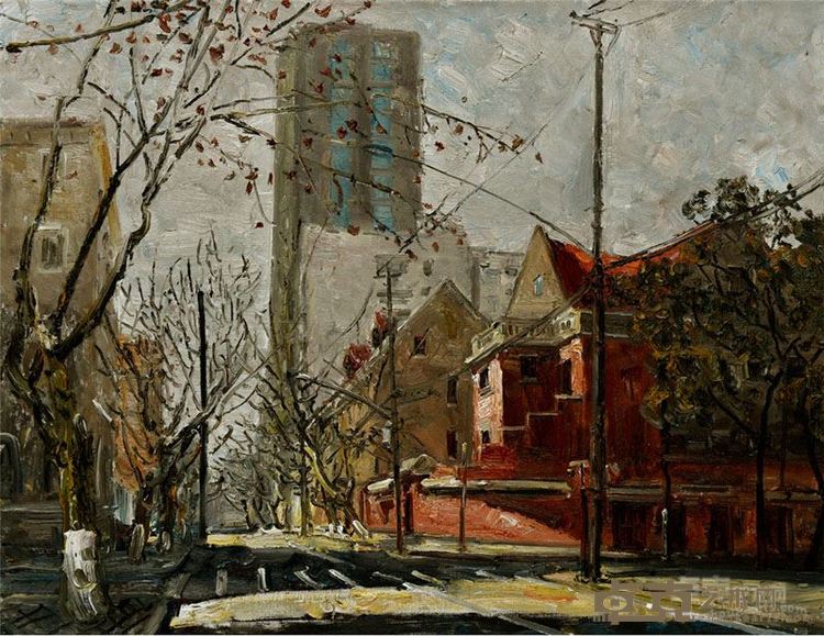 汉口洞庭街口 油画 65×81cm 2016
