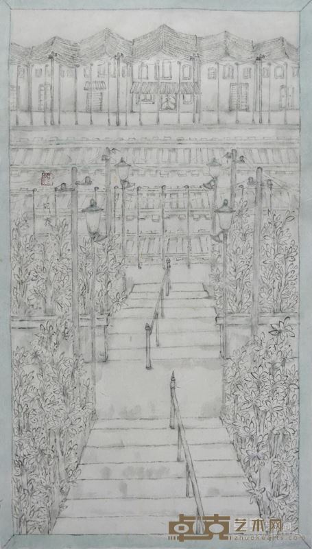 在路上  35x78cm 2015
