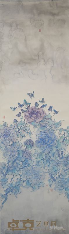 胡焱蓝色幻境 160x48cm 2015