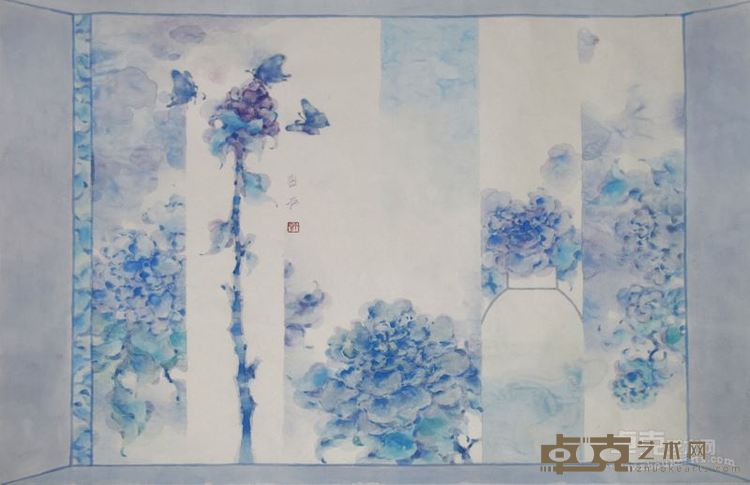 蓝色幻境 50x96cm 2014