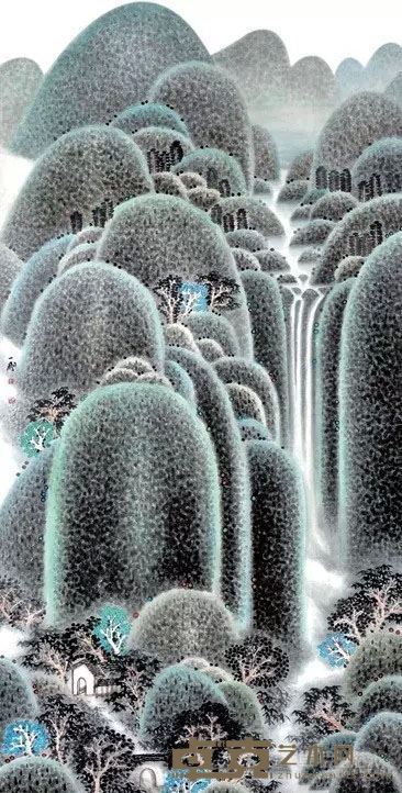 《万壑千岩润秀色》90x180cm