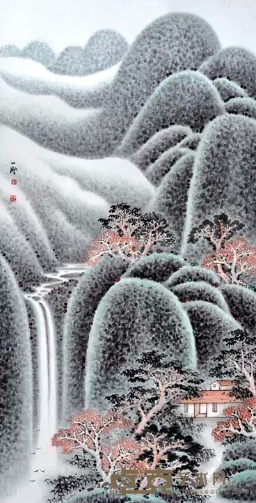《清凉幽居图》 68x136 cm