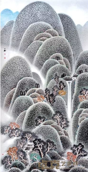 《飞来秀色水无声》 90x180cm