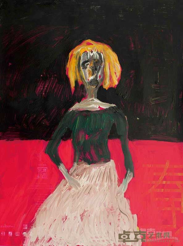 涂鸦（小妞) 纸本丙烯 35x50cm 2013