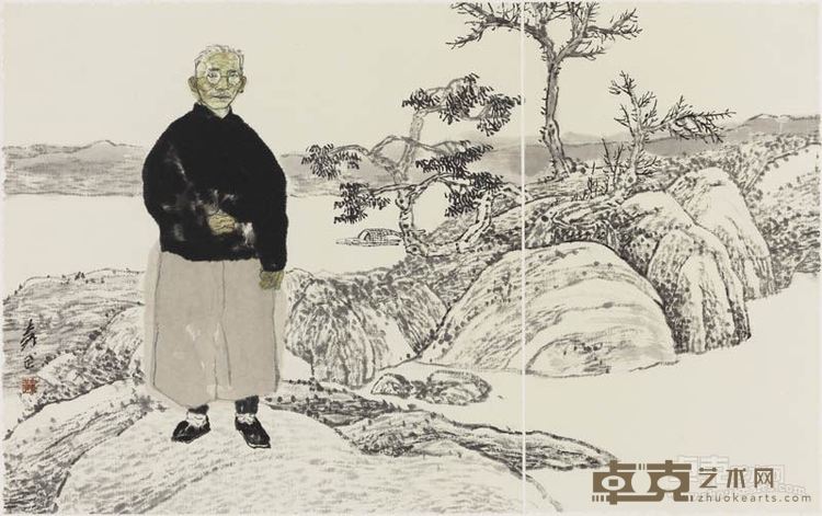 《百年肖像——蔡元培》34cmX54cm  2016年作