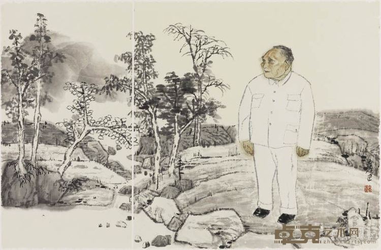《百年肖像——邓小平》34cmX54cm  2016年作