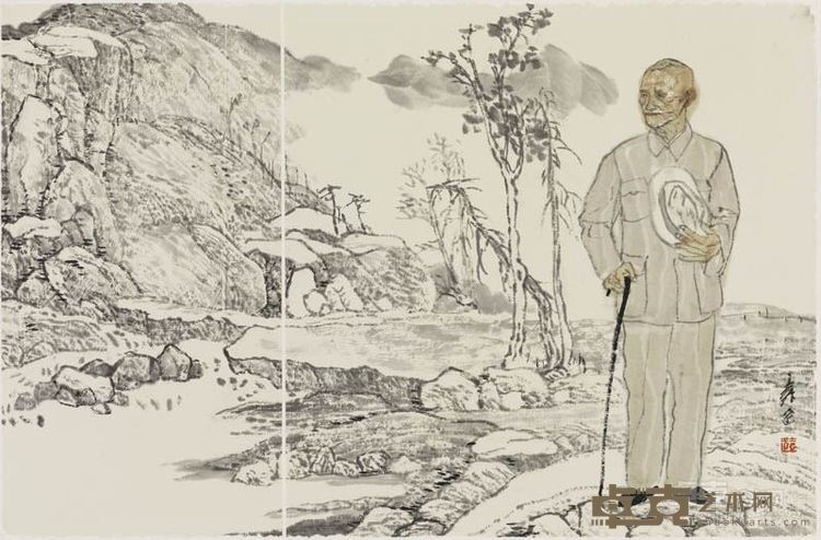 《百年肖像——蒋介石》34cmX54cm  2016年作