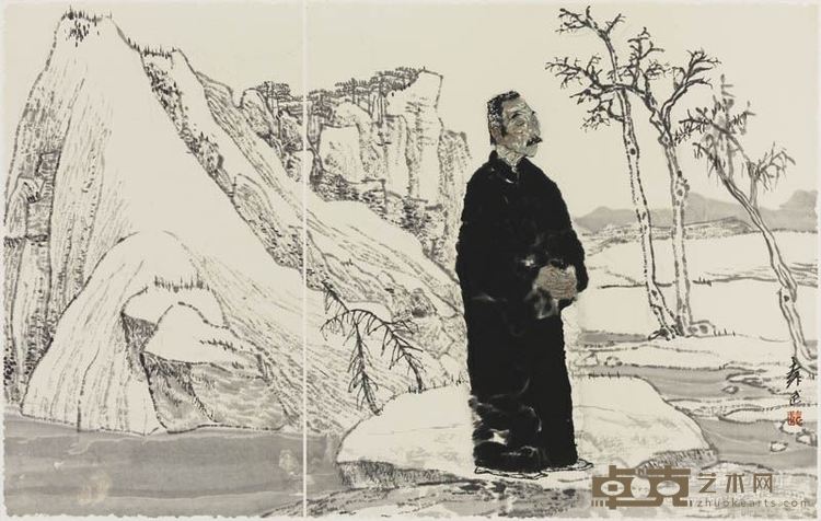 《百年肖像——鲁迅》34cmX54cm  2016年作