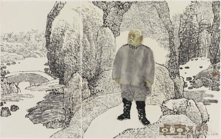 《百年肖像——袁世凯》34cmX54cm  2016年作