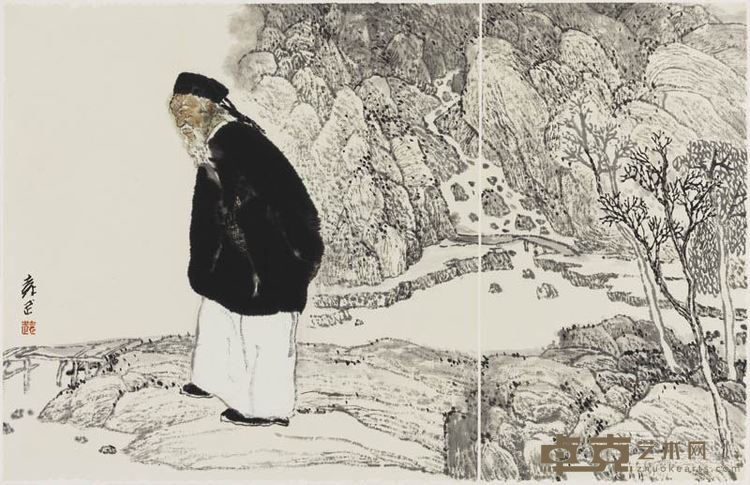 《百年肖像——张之洞》34cmX54cm  2016年作