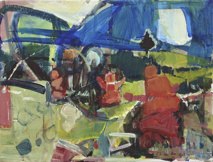 罗凡《作品一号》布面油彩 30×40cm 2016