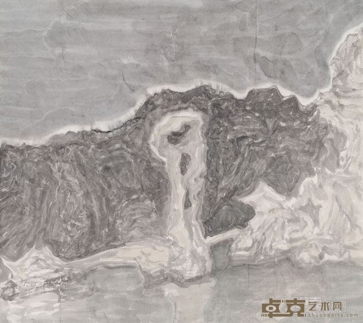 屠鸿辉 个园写生之一 纸本水墨 49x65cm 2014年