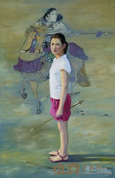 《花木兰》 林圣元 200x130cm