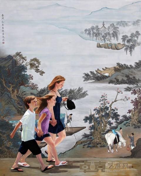 《春风》 林圣元 200x160cm