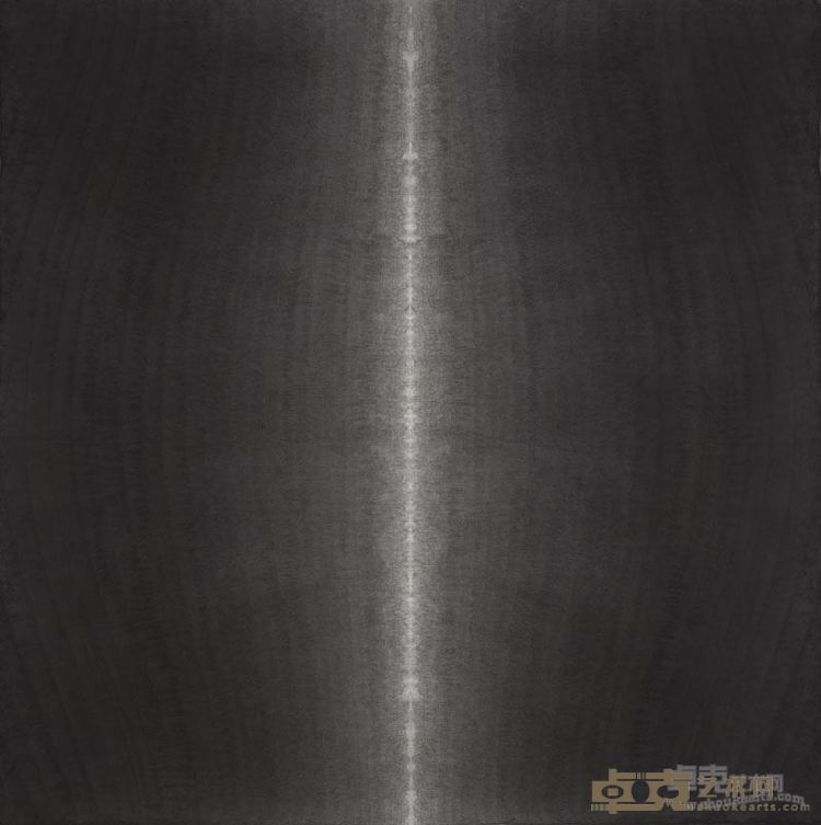田卫作品——顷之之六-97×97cm-宣纸水墨，矿物质色