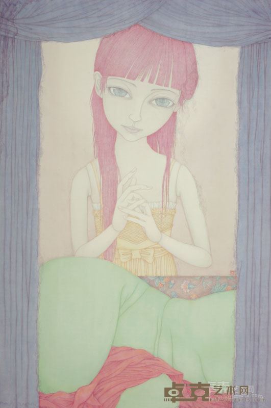 《天使》绢本工笔画120x180cm2012年.自藏