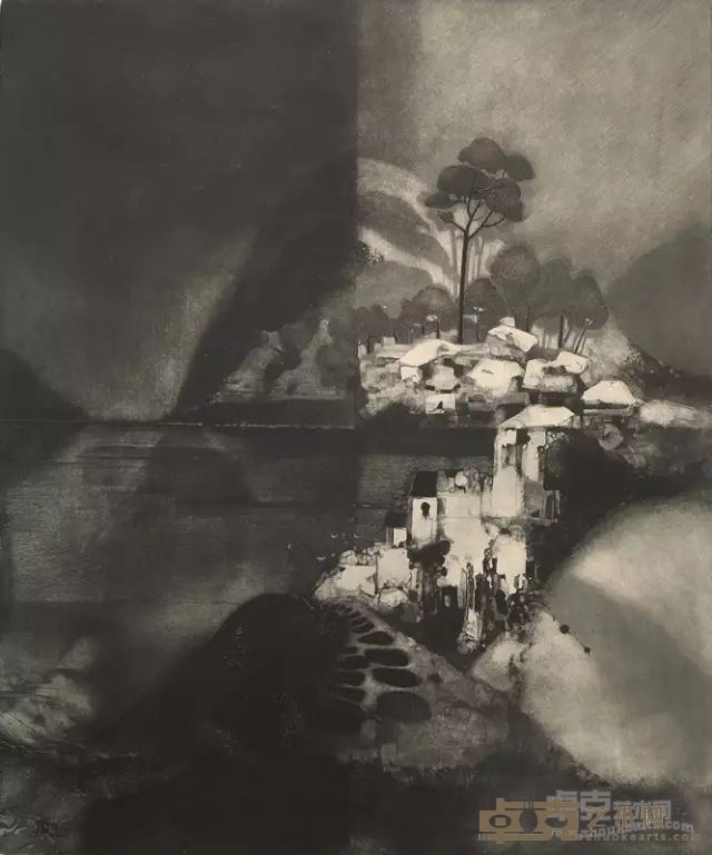 徐宝中 《四季组画之二：夏日》 2015年 铜版 50x60cm